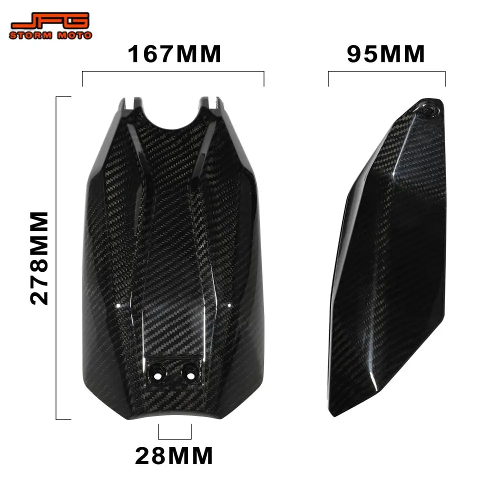 Funparts Motorcycles Accessories Battery Cover Guard Carbon Fiber For Talaria Sting MX3 MX4 Motocross Electric Vehicle E-bike