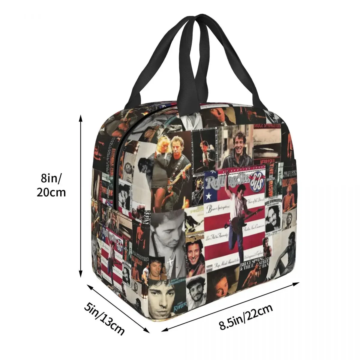 Bruce The E Street Band Springsteen Thunder Road Insulated Lunch Bags Large Lunch Container Cooler Bag Tote Lunch Box School