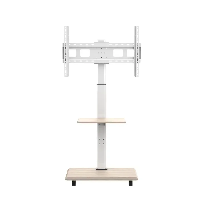 

Budget-friendly TV Stand Floor Horizontal And Vertical Rotation Moving Trolley Solid Wood Display Machine Live Projection Screen