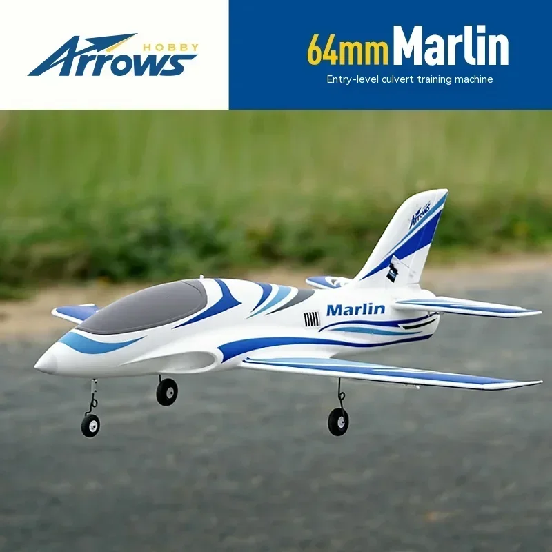 New Blue Arrow 64mm Culvert Sports Aircraft Marlin Fixed Wing Novice Anti Drop Electric Model Remote Control Aircraft