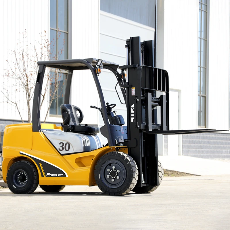 VOTE Carrello elevatore fuoristrada Carrelli elettrici a quattro ruote per tutti i terreni Attrezzatura per la movimentazione di camion da 3 tonnellate Carrello elevatore diesel applicabile