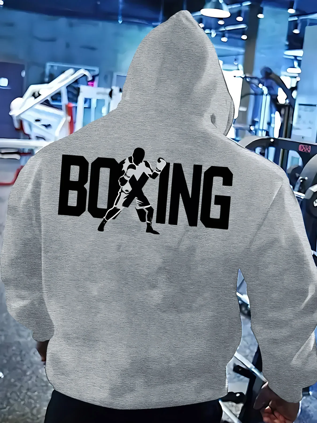 Boxing Hoodie Unisex Boxer Fight Fighter Gym Fitness Workout Training MMA WarriorCombat Sport Trendy Oversized Sport Sweatshirts