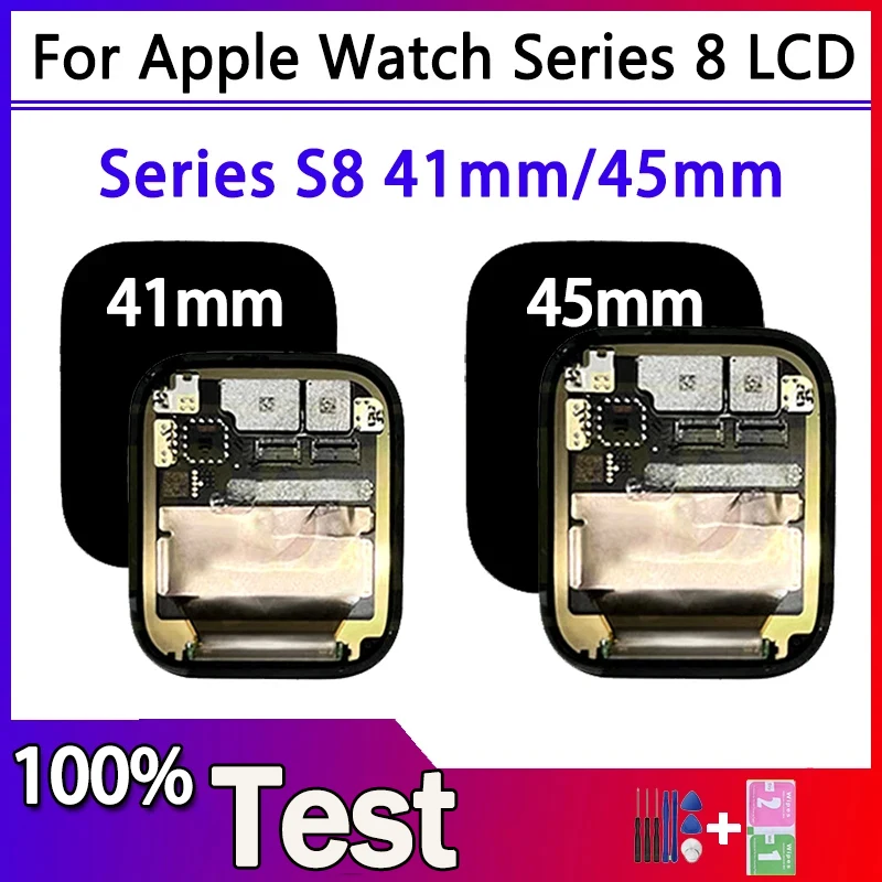 

AMOLED для Apple Watch Series 8 LCD A2773, A2775, A2772, A2774 ,A2857, A2858 дисплей сенсорный экран дигитайзер 41 мм 45 мм ЖК