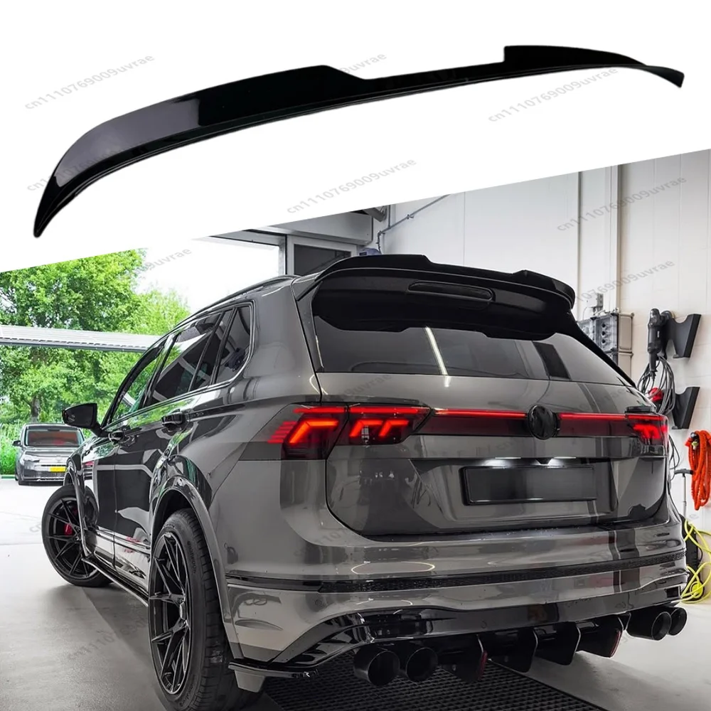 Heckspoiler für VW Tiguan MK2 R R-Line 2017 2018 2019 2020-2023 Auto-Dachspoiler Heckklappenflügel Karosserie-Tuning