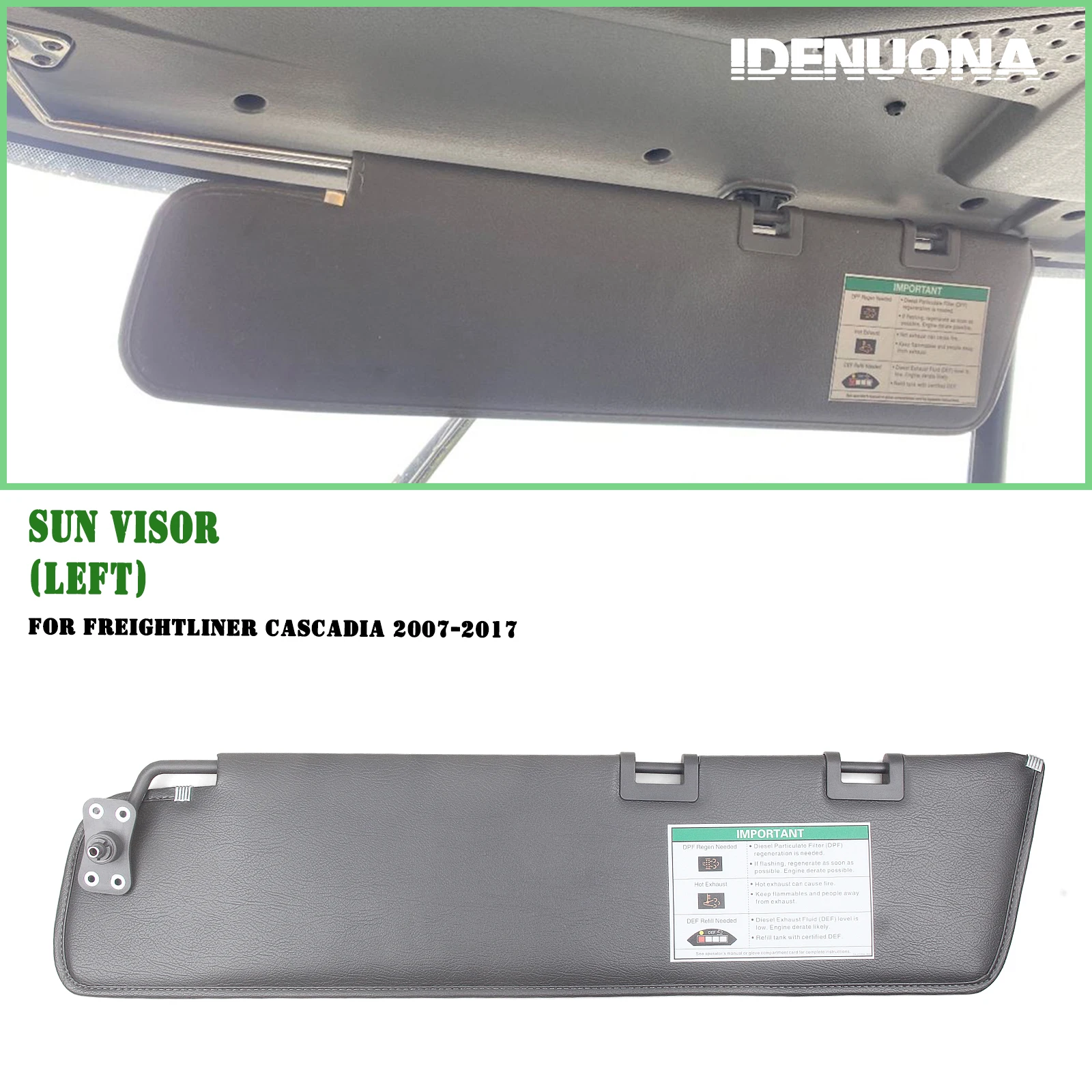 Car Front Sun Visor Sunshade Extension Shade Board For Freightliner Cascadia 2007-2017