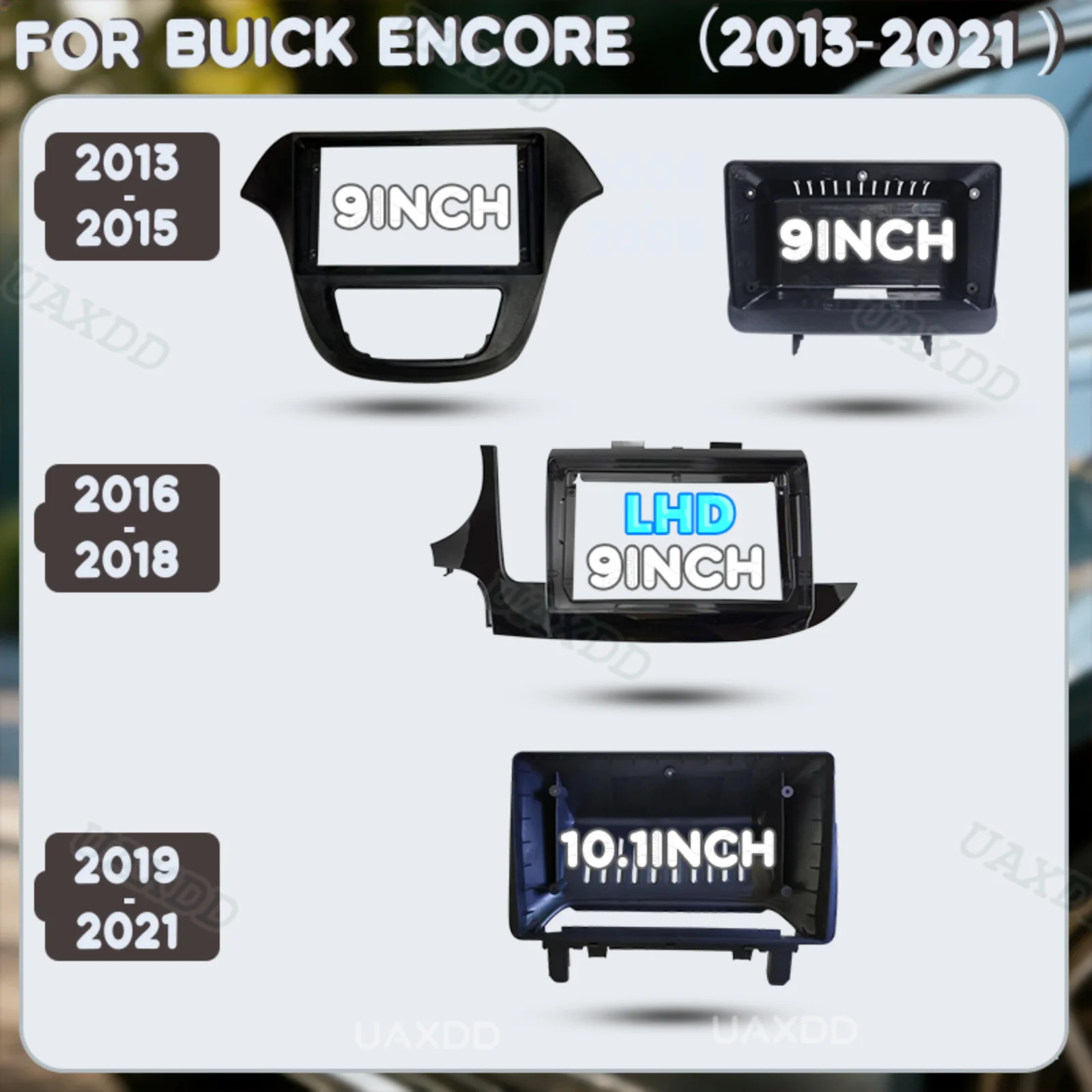 Plastic Accessories Frame dashboard CD Interior Center Console For Buick ENCORE 2013‑2021 2 Din Car Kit Panel Automotive Fascia