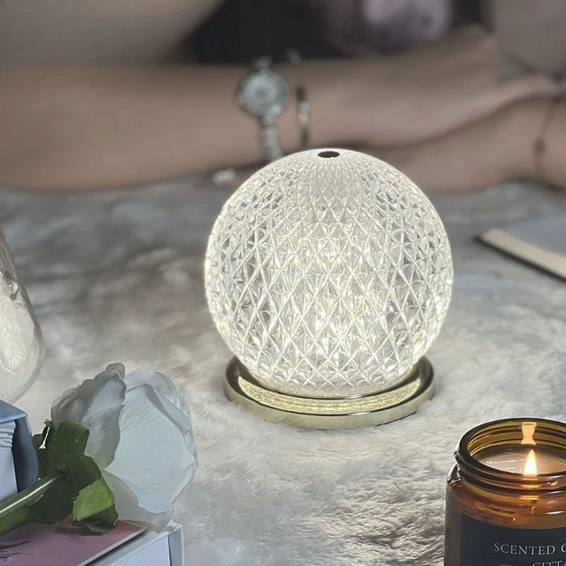 Crystal diamond decorative atmosphere desk lamp bedside desktop ornament