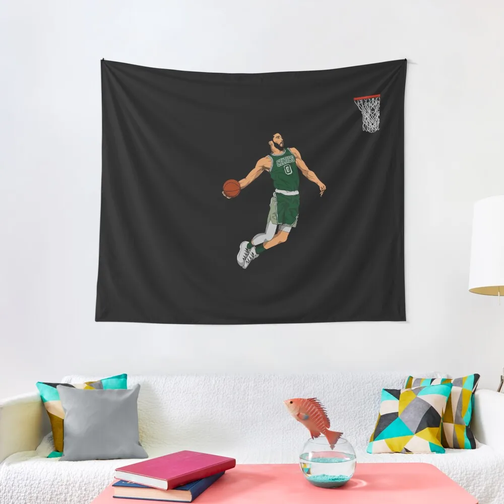 

Jayson Tatum - Comic Style Tapestry Bedroom Deco Bathroom Decor Mushroom Tapestry