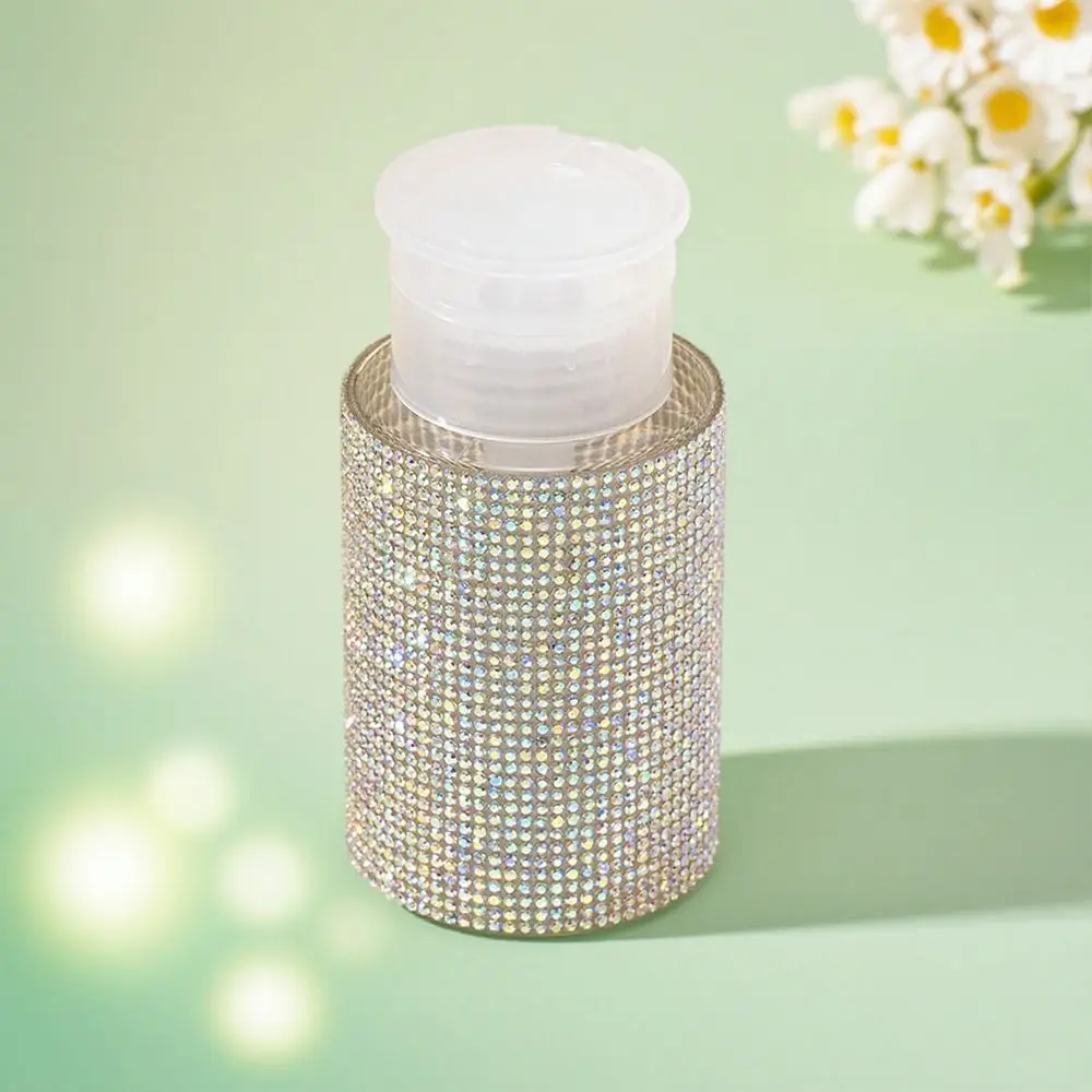 Funkelnde, nachfüllbare Flaschen mit Strass-Nageln, kreativer, luxuriöser, nachfüllbarer Flüssigkeitsspender, leer, 200 ml