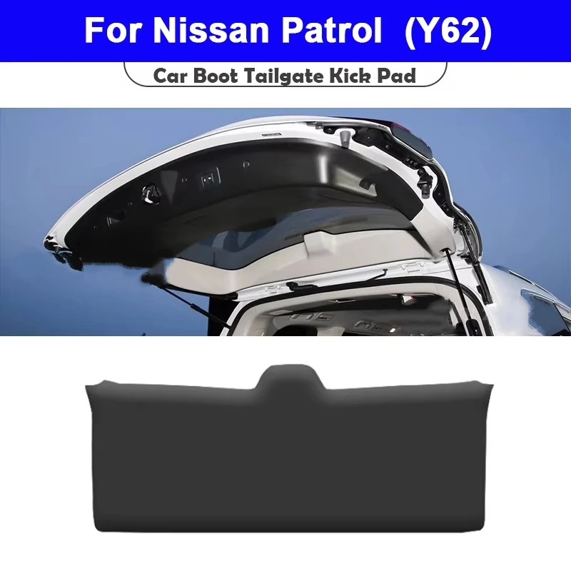 For XpengPatrol Y62 2010-2023 Trunk Tailgate Guard Pad Leather Rear Trunk Door Protective Car Anti-dirty Pad Accessories