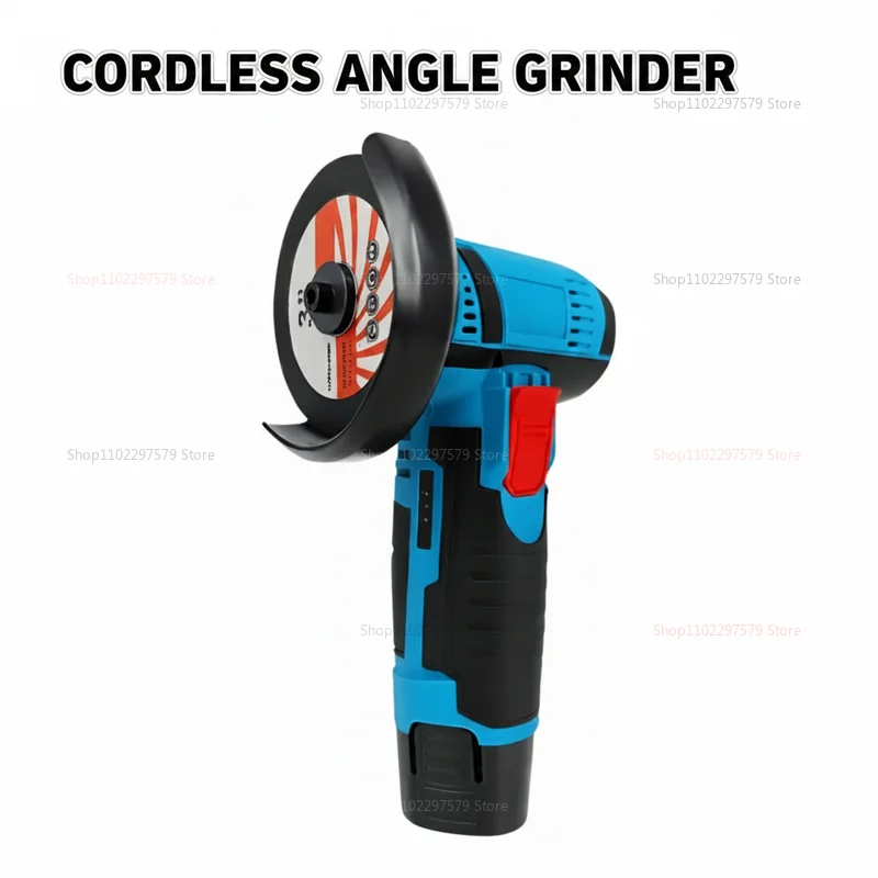 12V Cordless Electric Angle Grinder Mini Polishing and Grinding Machine for Metal Stone Cutting DIY Projects Automotive Repair