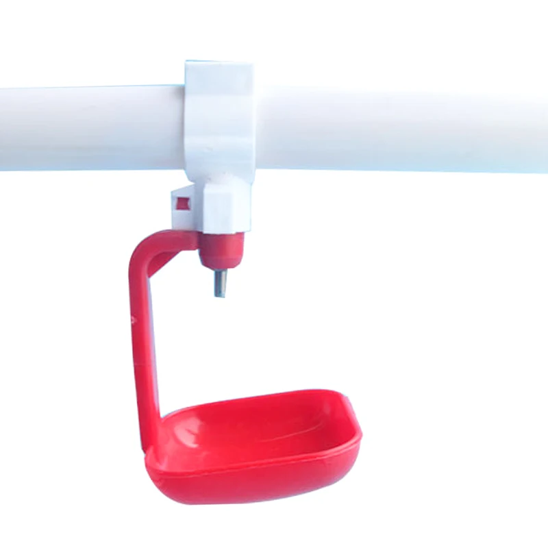 5/10/20 Pcs Chicken Drinker with Buckle Poultry Drinking Spout Chicken Coop Dovecot Spiral Drinker 360 Angle Poultry Supplies