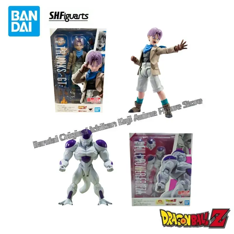 

In Stock Bandai Model Doll Brand New Boxed Dragon Ball Shf Trunks Frieza Original Anime Characters Garage Kit Action Figure