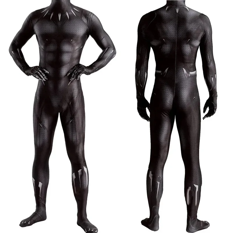 

qq 123Black Cosplay Spandex Wakanda King Costumes For Superhero Zentai Suits Panther Halloween Costume Adult Out