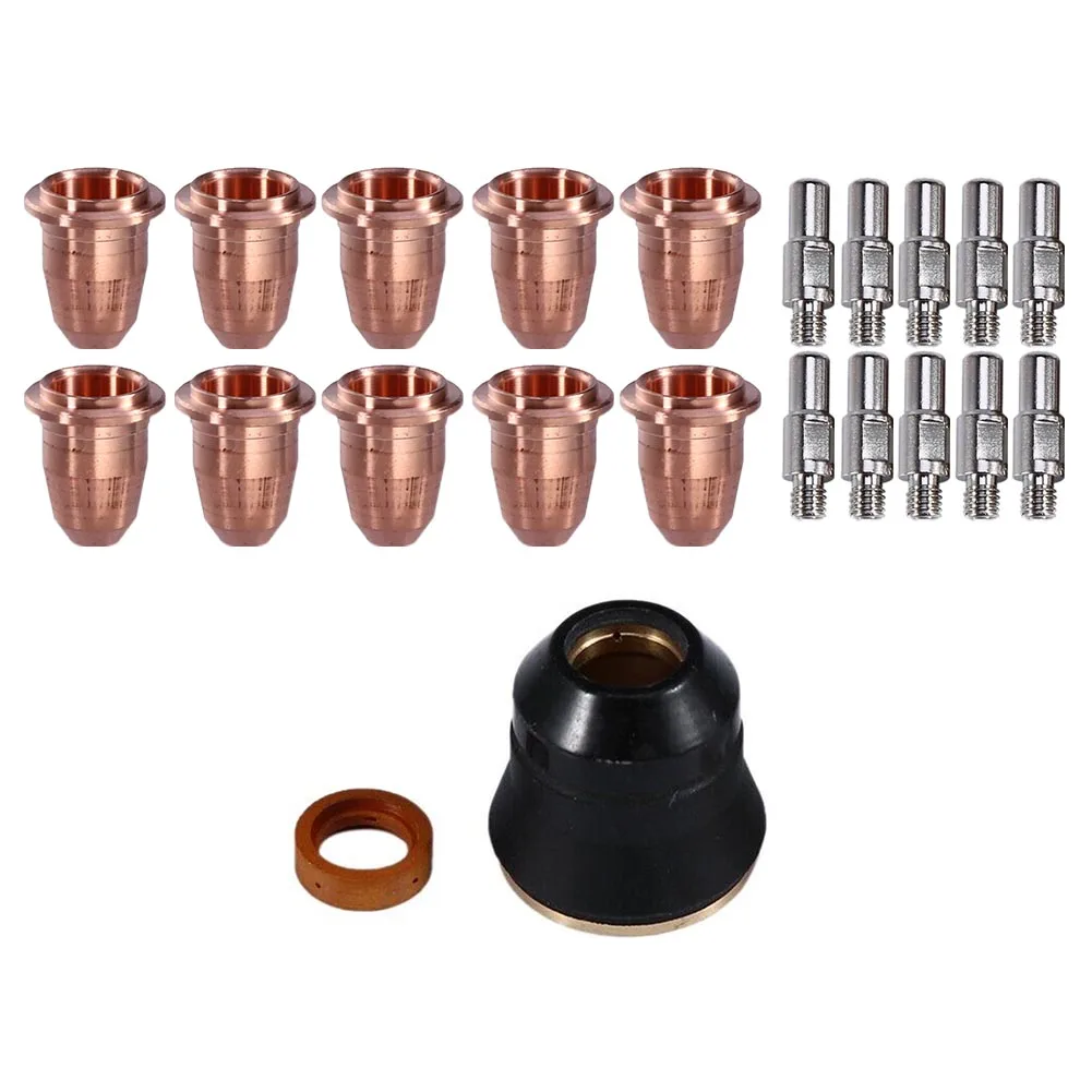 

Plasma Torch Consumables Kit 22 PCS for S45 PT40 PT60 Includes Protective Cover and Swirl Ring for Optimal Performance