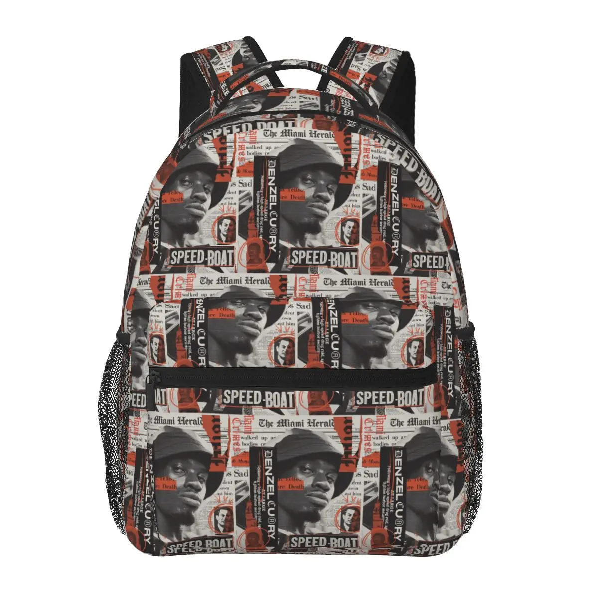 Rapper Denzel Curry Tour Graphic Student Backpack School Bag Hiking Travel Daypack for Men Women Fashion Bookbag Shoulder Bags