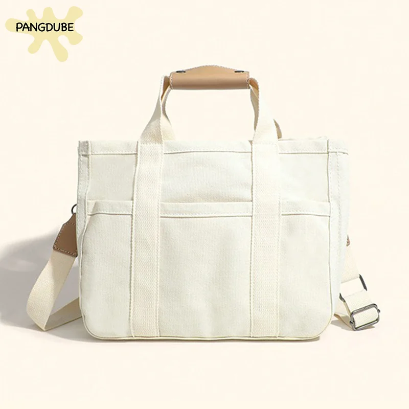 

PANGDUBE Canvas Diaper Bag Mummy Baby Nappy Bag Fashion Handbag Hobo for Moms Stroller Messenger Shoulder Bag 30x15x24cm