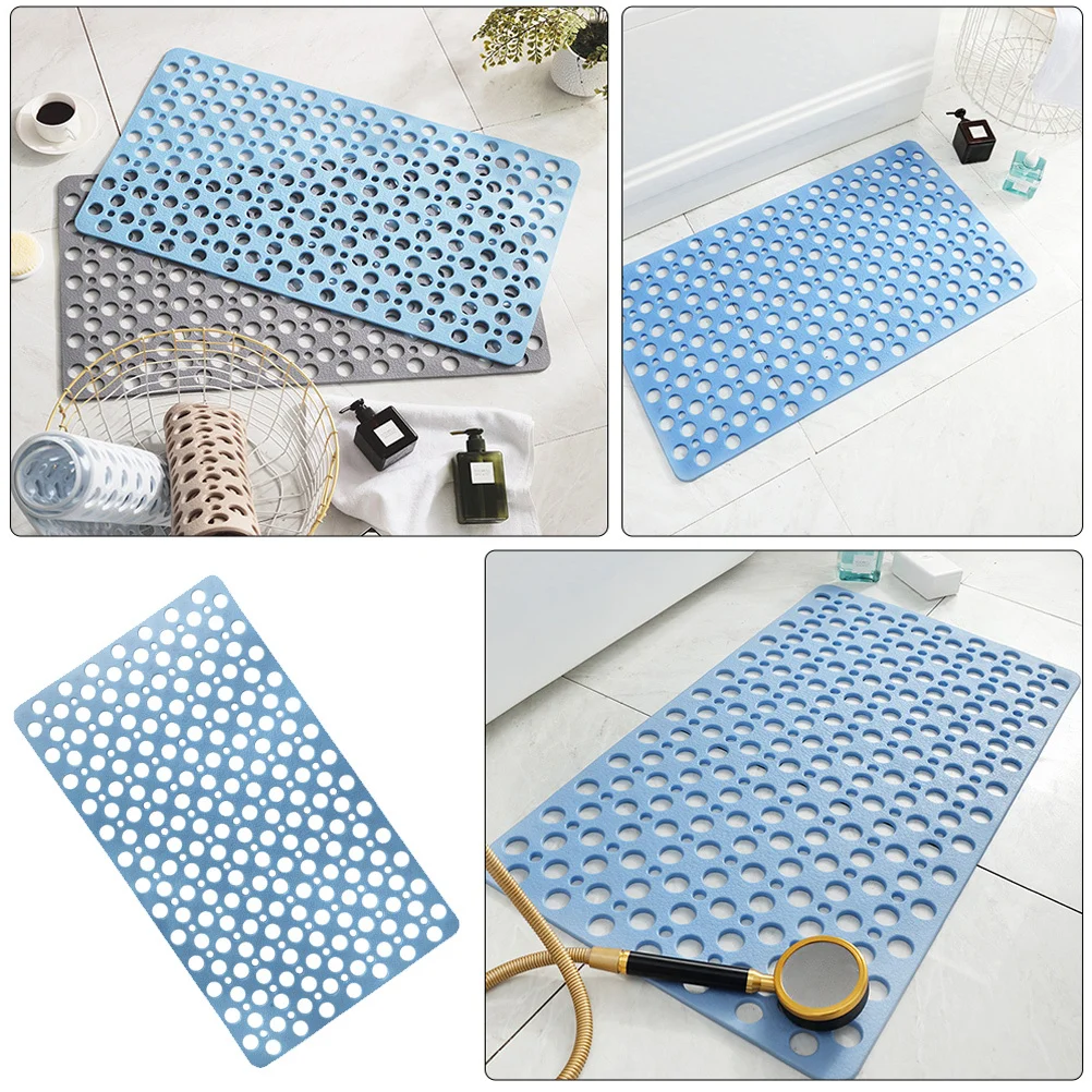 

Non-Slip Bath Mat Suction Cup Design For Home Bathroom Floor Safe Comfortable Splicing Mats Floor Drainage