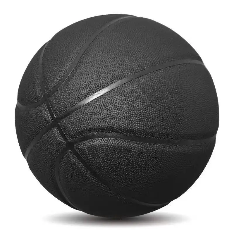 Suitable for Primary & Secondary School Students and Adults,Black Basketball Size 7 - Outdoor Concrete Court