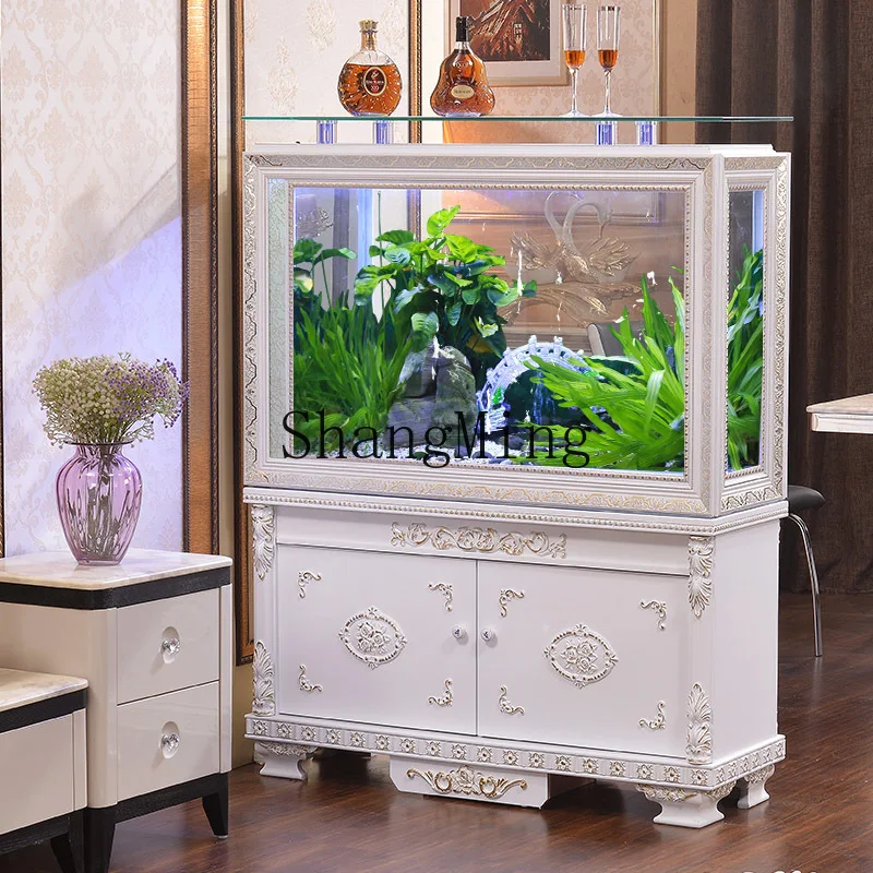 

DHYy fish tank screen porch partition cabinet modern simple living room home