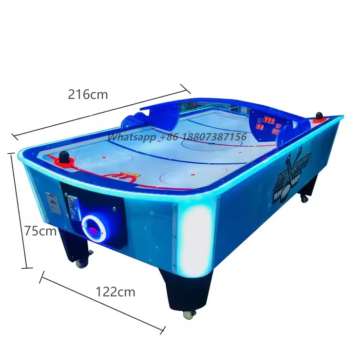 Coin Operated Game Luxury Large Size Curved Air Hockey Table Popular Adult Amusement Game Machine Redemption Ticket Machine
