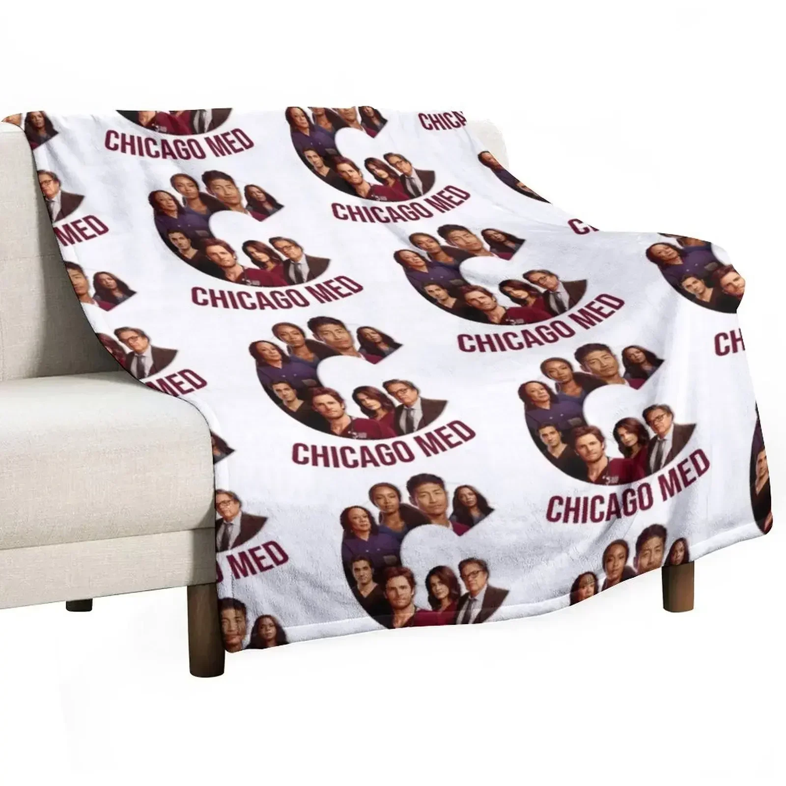 

Chicago Med tv show characters poster logo Throw Blanket Bed linens Luxury Thicken Decorative Sofas Blankets