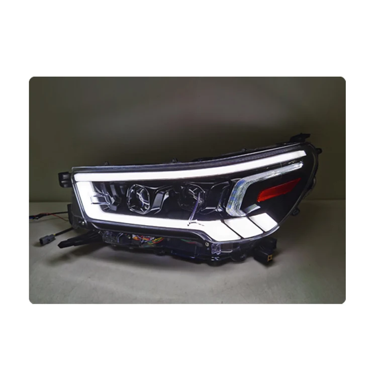 

Factory LED Retrofit headlight For Hilux Revo Rocco 2021 Refitting Head Light with dynamic Start light effect For Hilux Revo