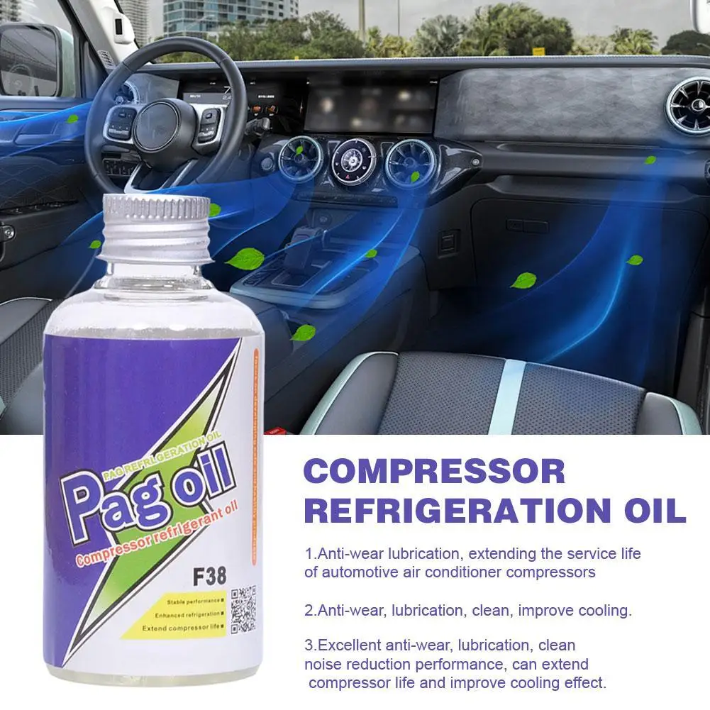 

70ml Automotive Air Conditioning Compressor PAG Refrigerant Oil R134a Freon Refrigerant Snow Oil Lubricating Oil For Automo