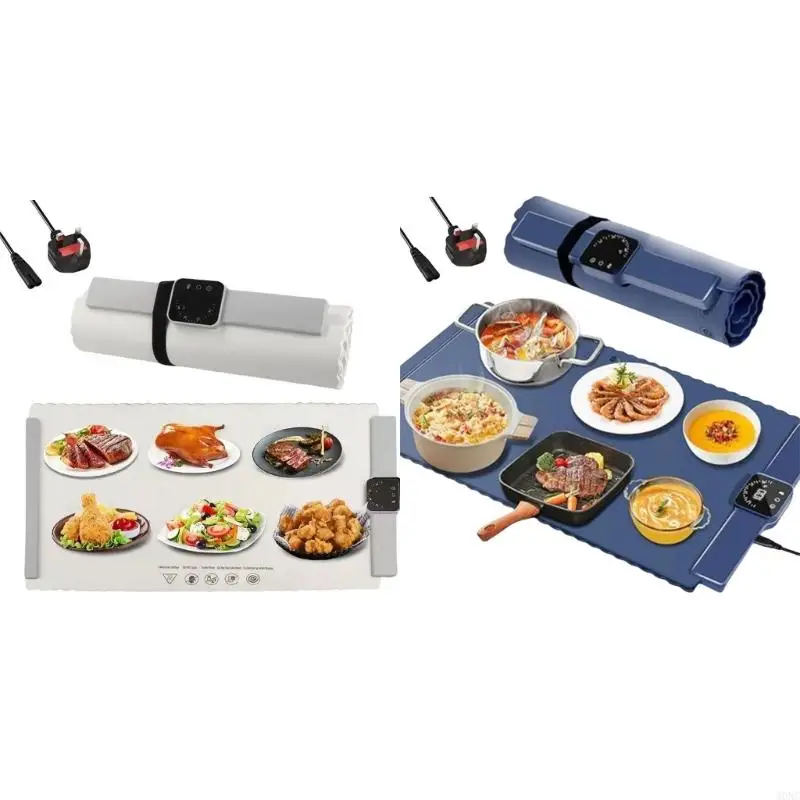

A0NC Waterproof Heating Mats Dining Table Heating Pad Silicone Electric Warming Pad