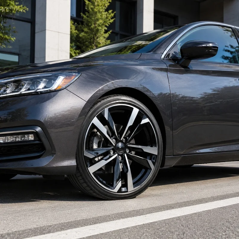 High Quality Flow Forming Alloy Wheels 17-20 Inch 5x112 Black Machined Face Spoke Hub Passenger Car Rims