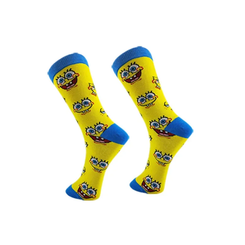 SpongeBob Patrick Funny Socks Anime Socks Fashion Men Women Kawaii Socks Breathable Cotton Sweat Absorption High Quality Sport