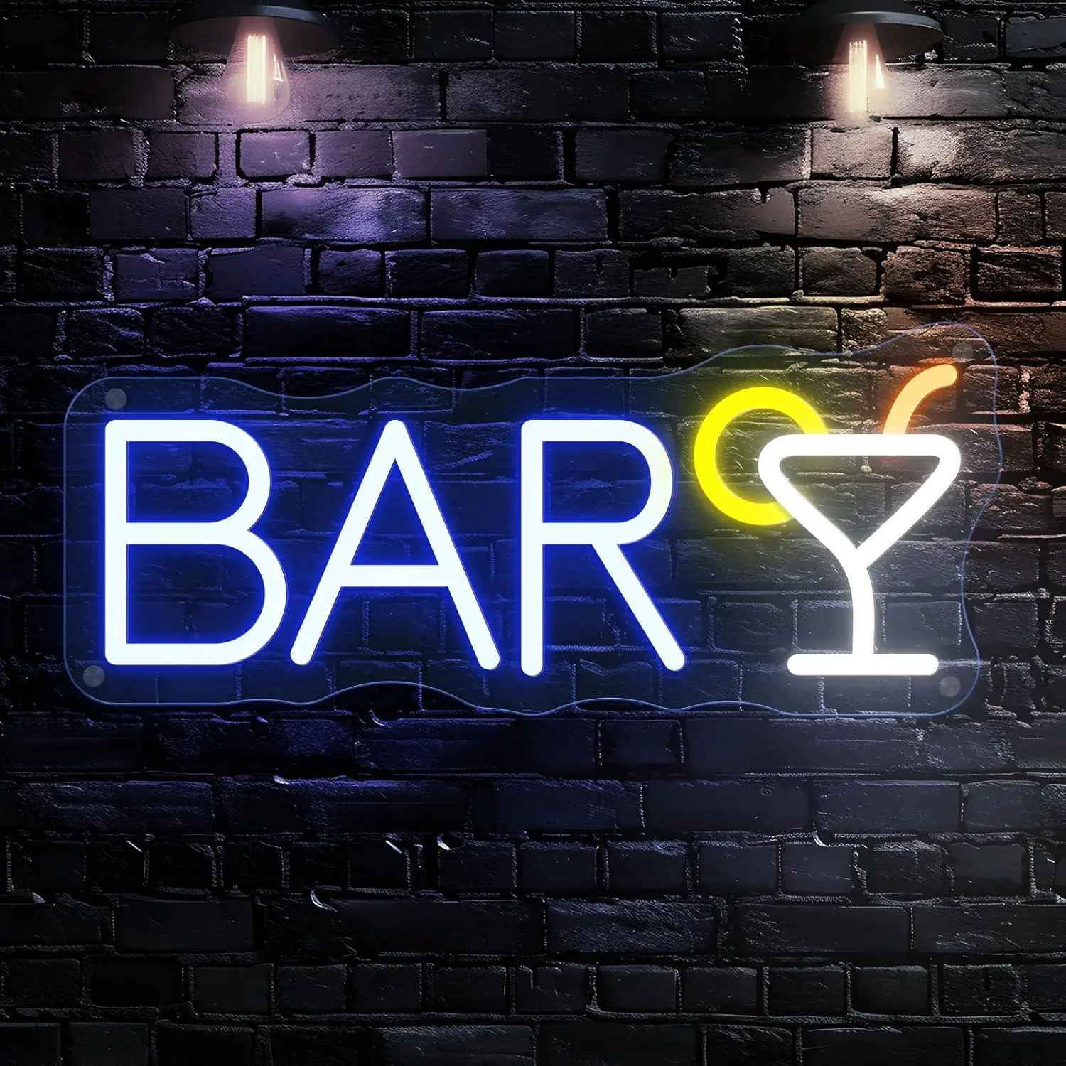 Bar Neon Sign USB Dimmable Neon Lights for Bar Tiki Home Restaurant Music Concert Pub Cocktails Party Room Decoration Gifts