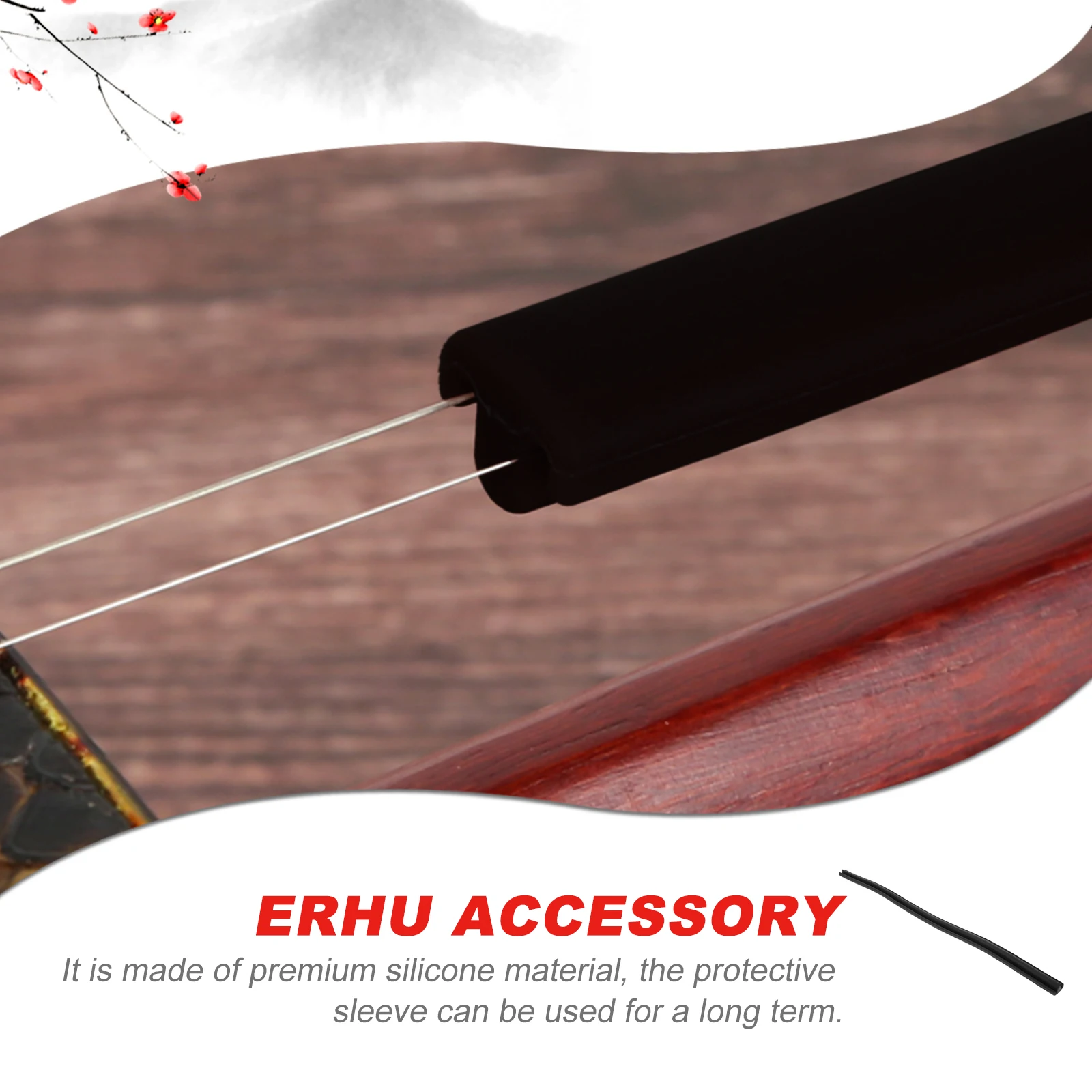 

Erhu String Guard Stringed Instrument Accessory Protective Cover for Parts Accessories General Musical Sleeve