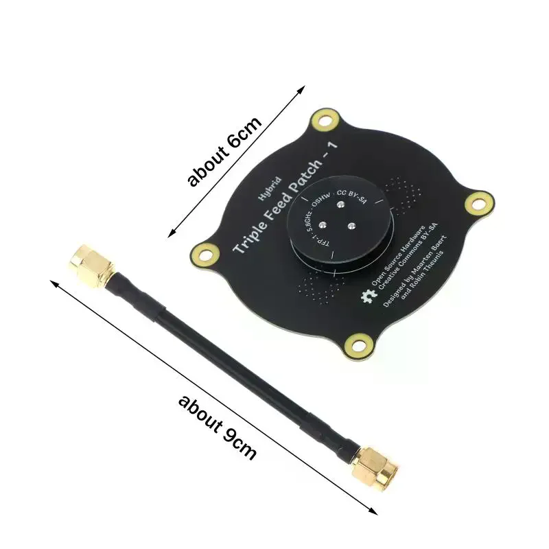 Receive FPV Video! 5.8GHz Triple Feed Patch Antenna SMA/RP SMA Directional Circular For Fatshark Goggles