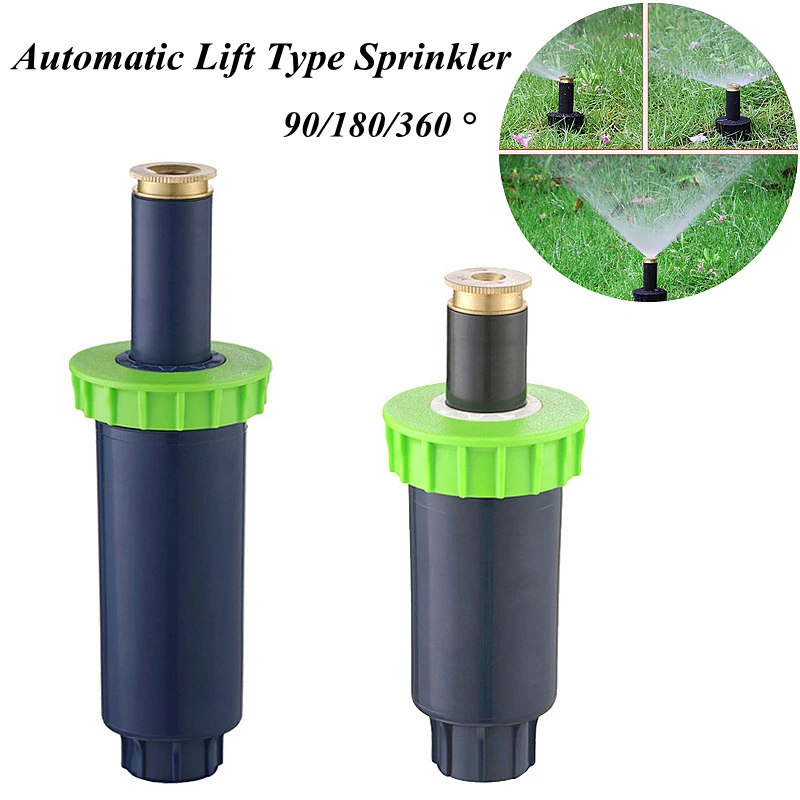 Garden Lawn Automatic Lift Type Sprinkler 90/180/360 Degrees Agriculture Rotate Watering Spray-head Gardening Irrigation Tools