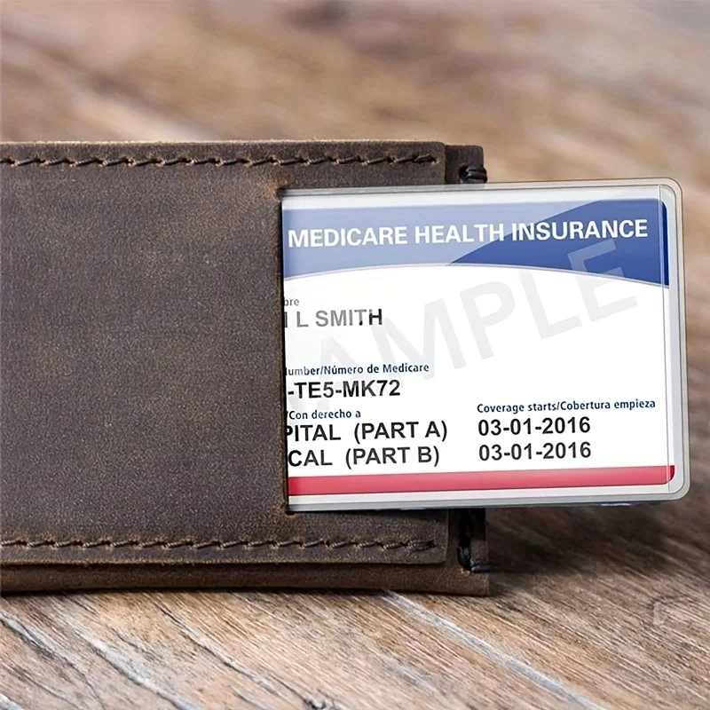 10 pieces of transparent PVC card protective cover - waterproof and durable, credit card and ID card cover