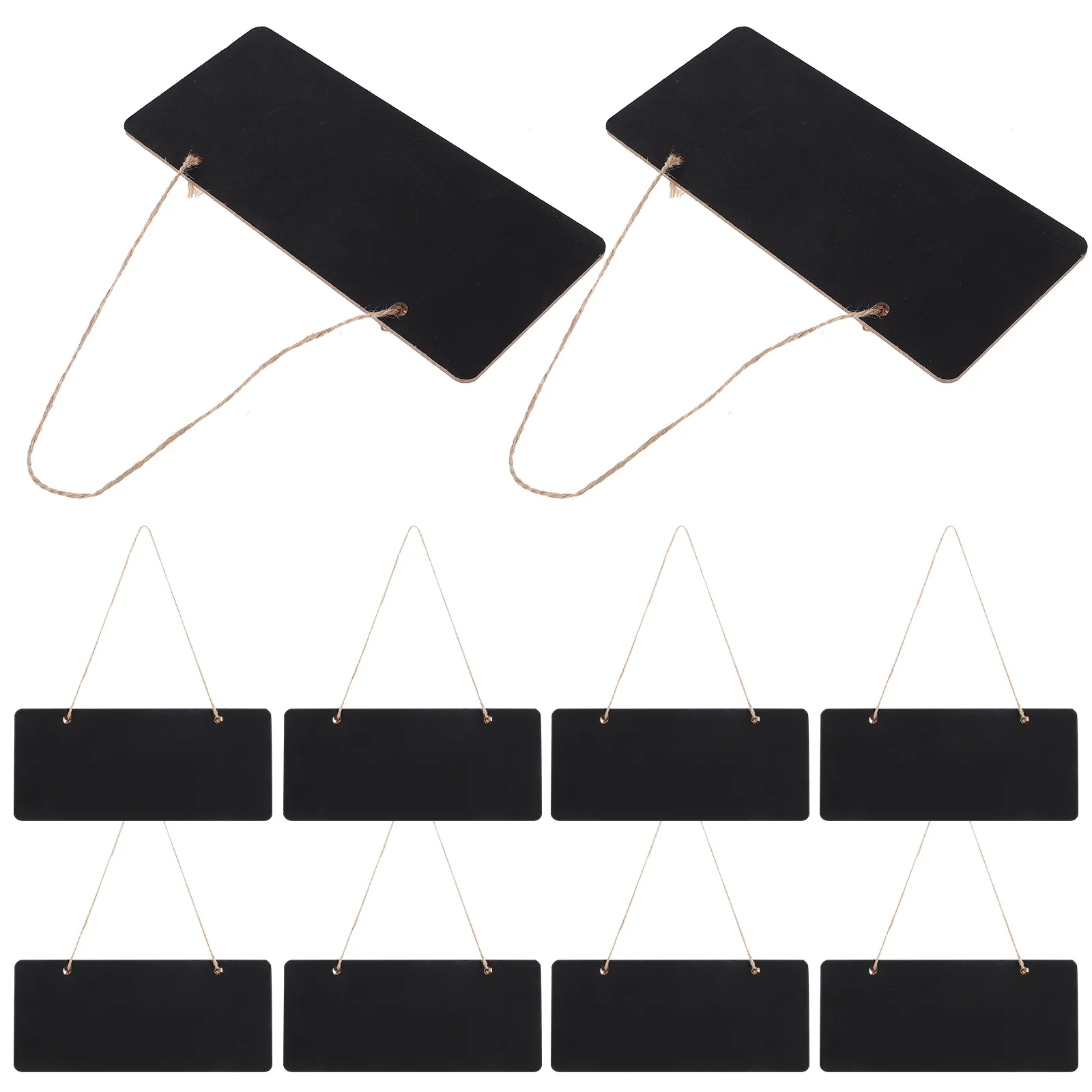 10 قطعة علامات السبورة الخشبية الصغيرة المعلقة لوحات الرسائل باب جدار مذكرة عرض معلقة السبورة سبورة صغيرة #5