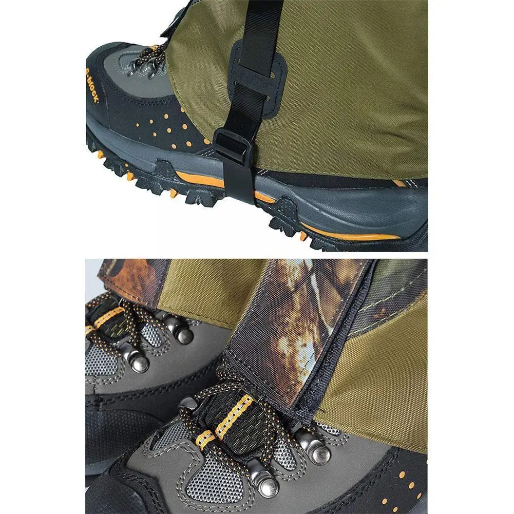 Hot Waterproof Foot Cover Highly Breathable Wraps Hunting Legging Hiking Gaiters Outdoor Double-Deck Climbing