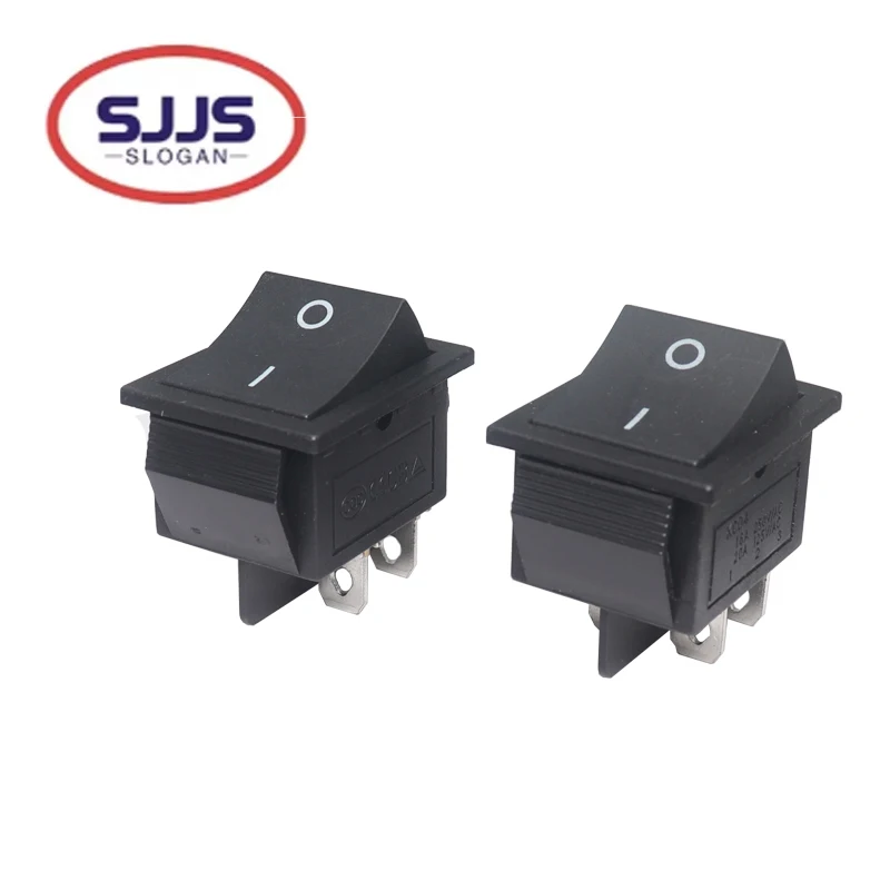 【5-1PCS】Rocker Switch DPST 40A 12V DC 4 Pin 2 Position Switch ON Off Toggle Switch 30A 250V AC 120V T125 KCD2 KCD4 Rocker Swit