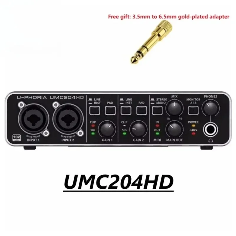 Microphone Amplifier Live Recording External Sound Card USB Audio Interface