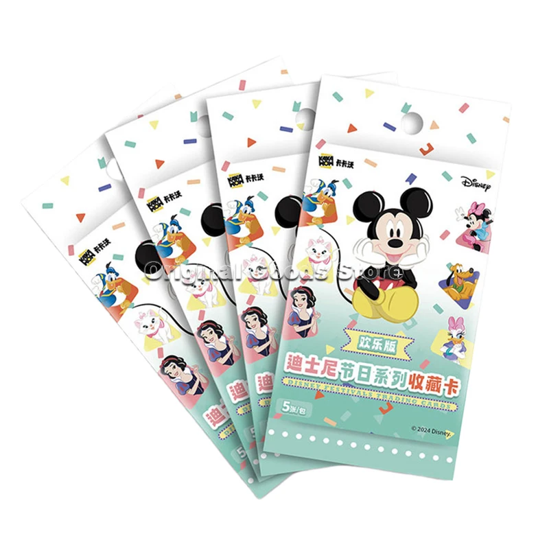 Original KAKAWOW Disney Festivals JOY Edition Trading Cards Vol.1 Genuine Cartoon Art Series Collection Card Children Gift