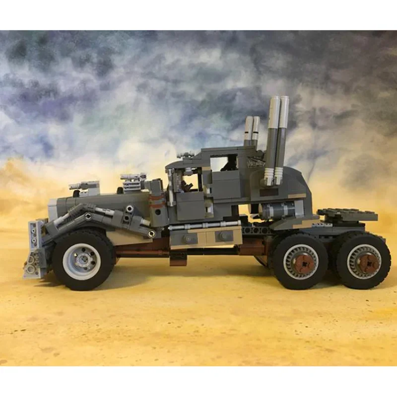 classic mad movie sci-fi action film bricks movie car blocks tanker truck vehicle moc modified war fans gift present product