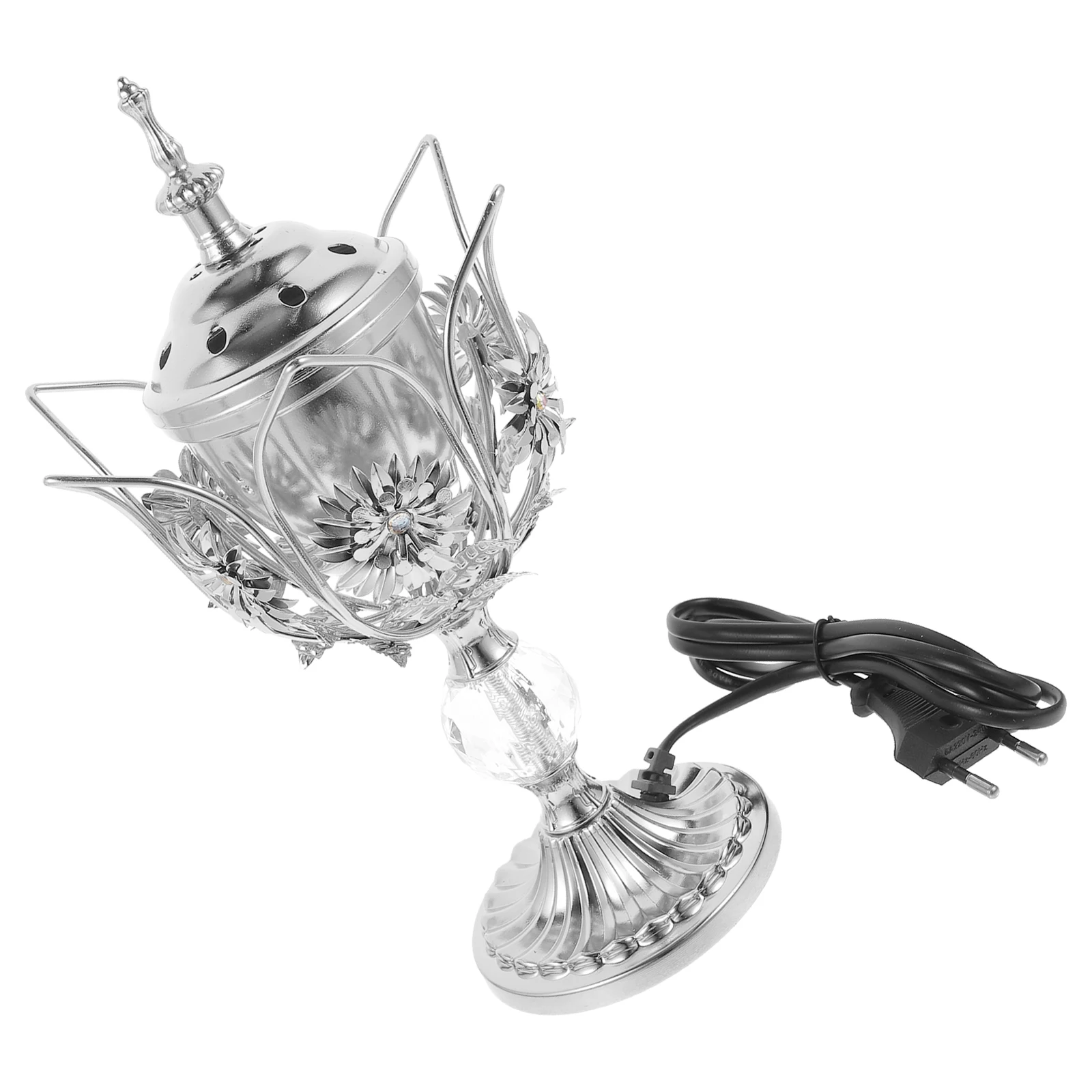 

Retro Electric Censer Burner Metal Plug in Incense Stove for Aroma Therapy Home Decor Burner Centerpiece Lightweight Design