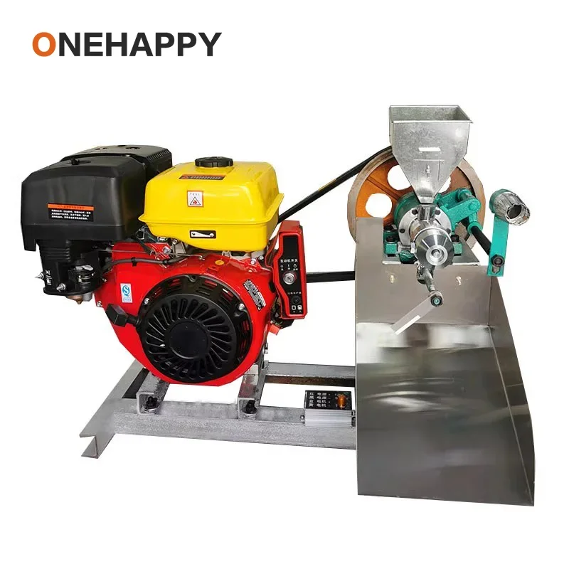 OYLP Multifunctional Grain Puffing Machine, Commercial Snack Maker for Rice/Corn/Nuts with 7 Molds & Auto-Cut