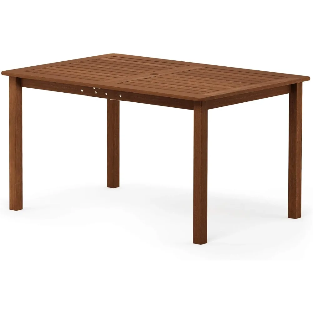 Outdoor Dining Table, Natural 35.5