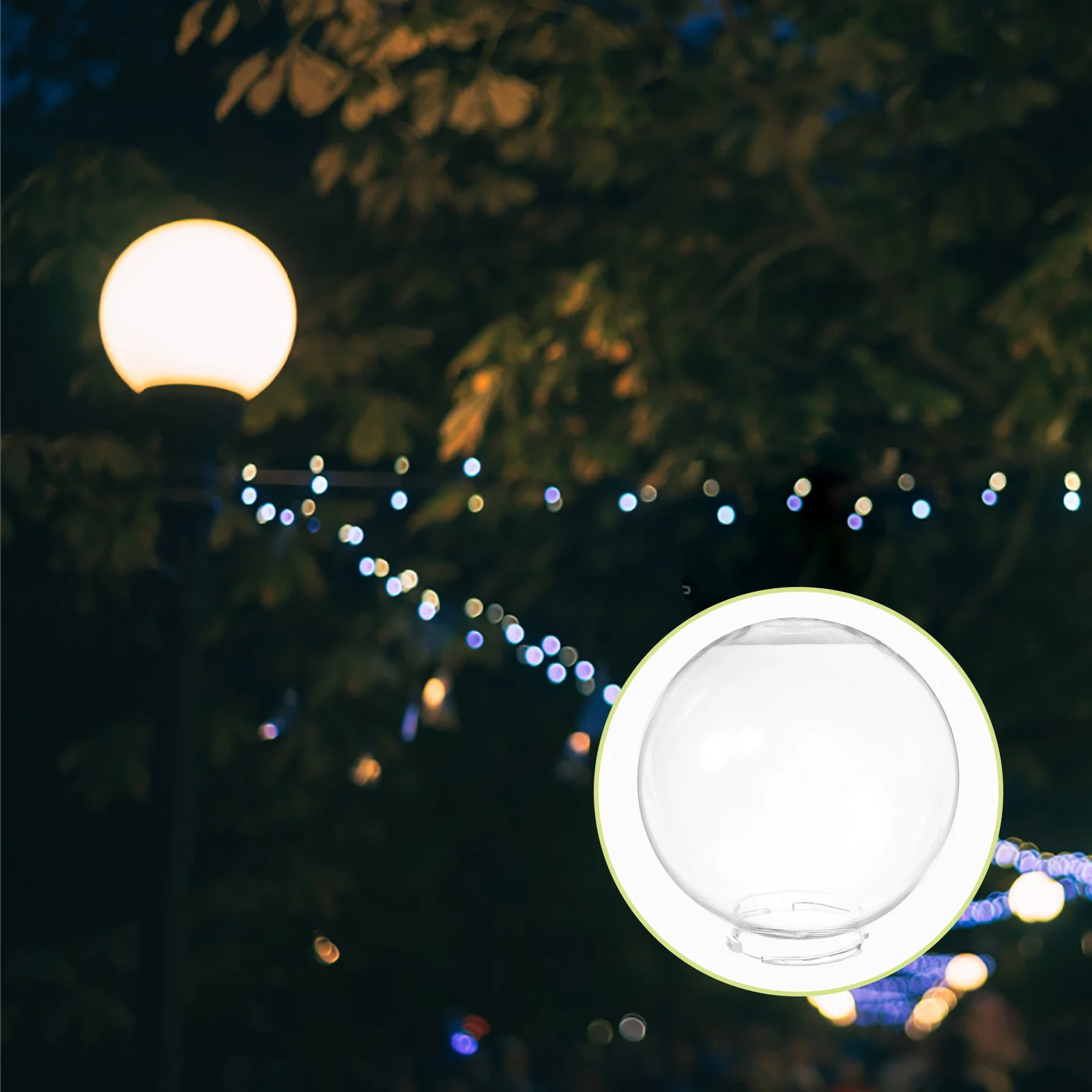 

Replacement Round Globe Lamp Shade Durable Plastic Light Cover Soft Glow Household Lamp Fixture Cover Lighting Accessory