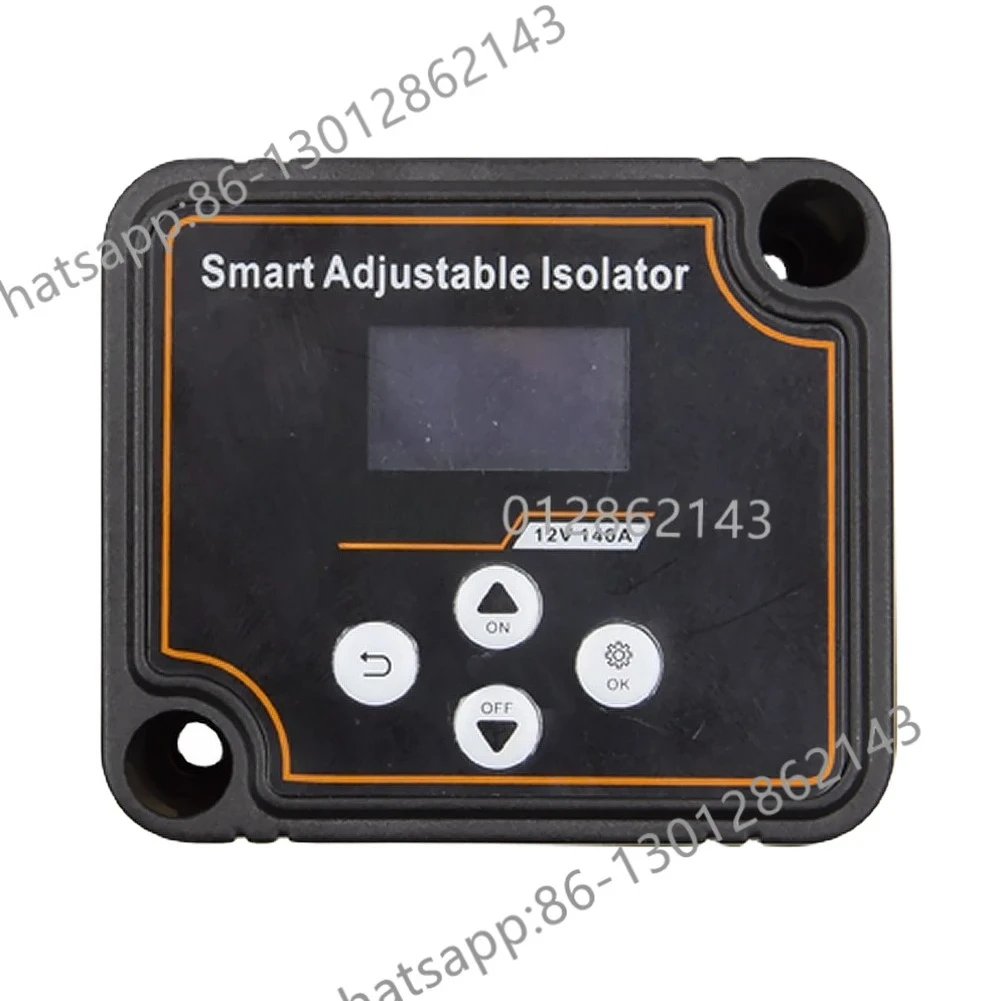 12V 140A Dual Battery Smart Isolator LCD Display  Car Relay Voltage Setting Digital Voltage Sensitive Relay for Camper Car RV