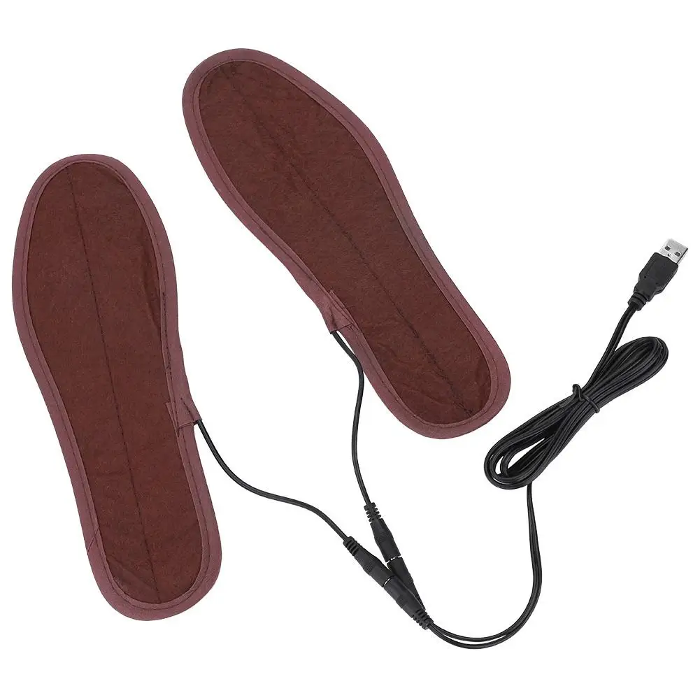 

USB Heated Insoles - Soft Lint Warmers for Winter Sports & Outdoor Comfort