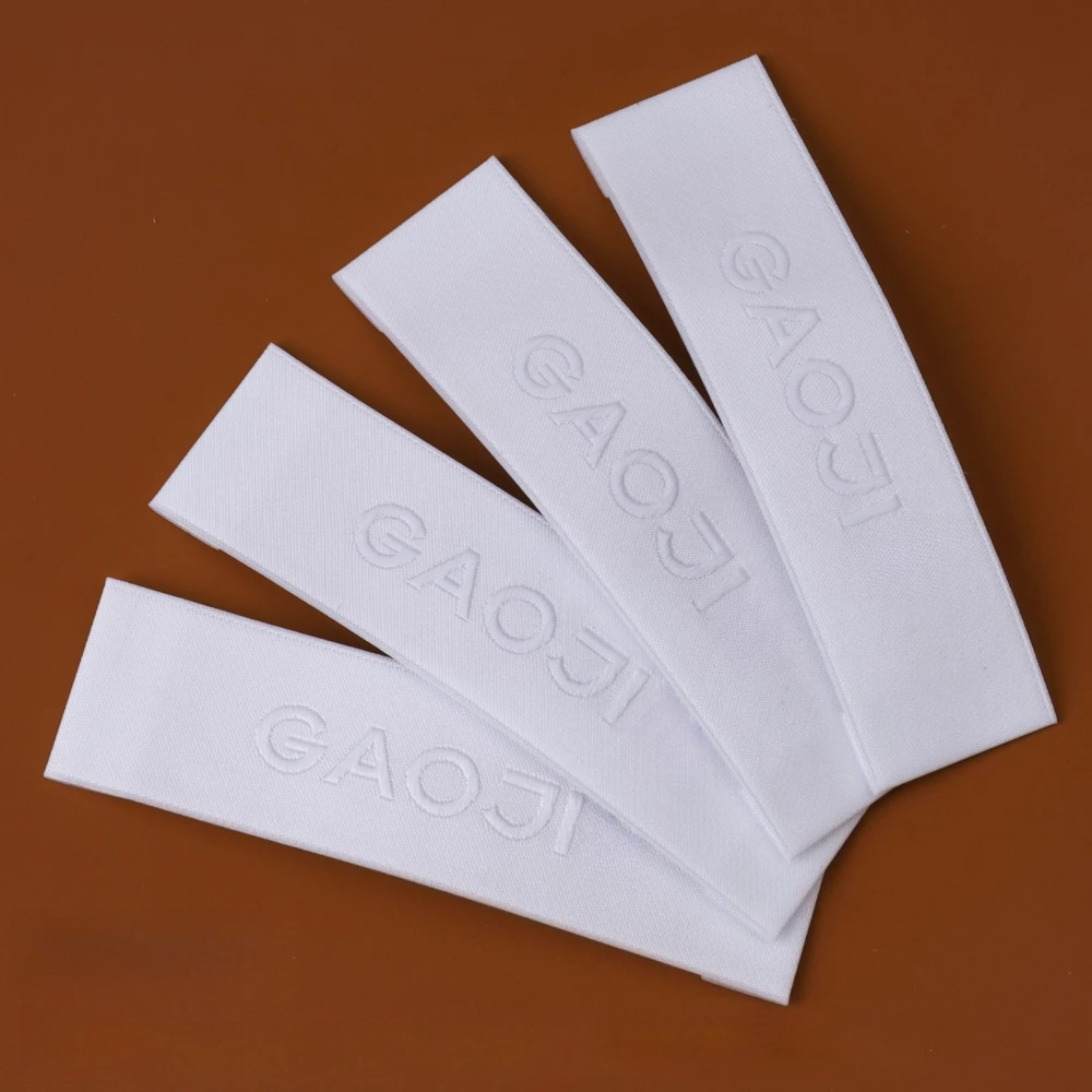 

Professional Custom 3D Woven Labels, High-Quality Tone-on-Tone Embroidered Logo Patches & Tags in Black and White