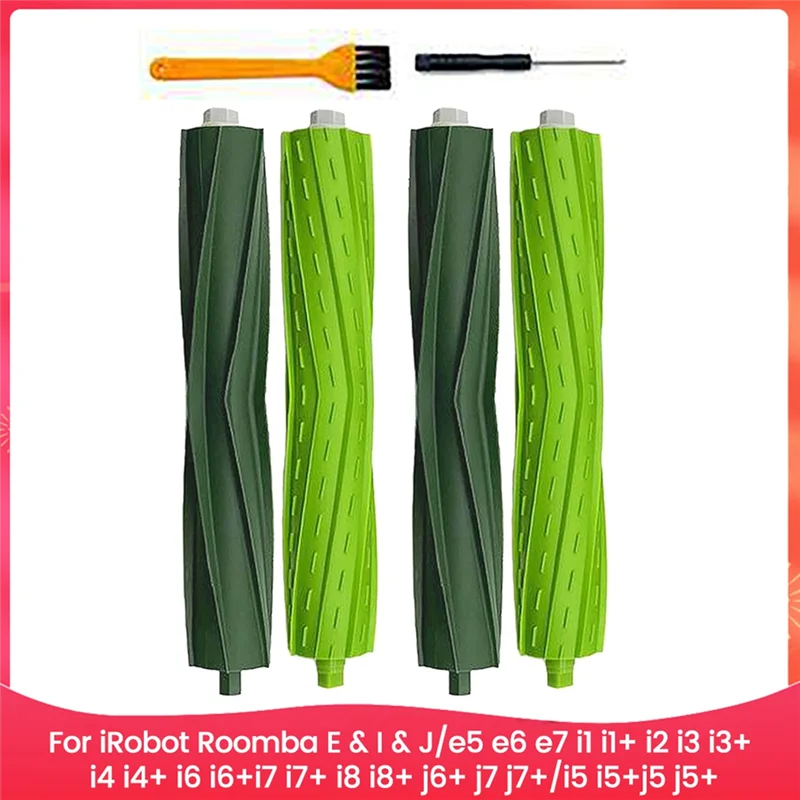 YCOC-فرشاة دوارة مطاطية لـ Irobot Roomba E I J Series E5 E6 E7 I3 I3 + I4 I4 + I5 I6 I6 + I7 I7 + I8 I8 + J6 + J7 J7 + قطع الغيار